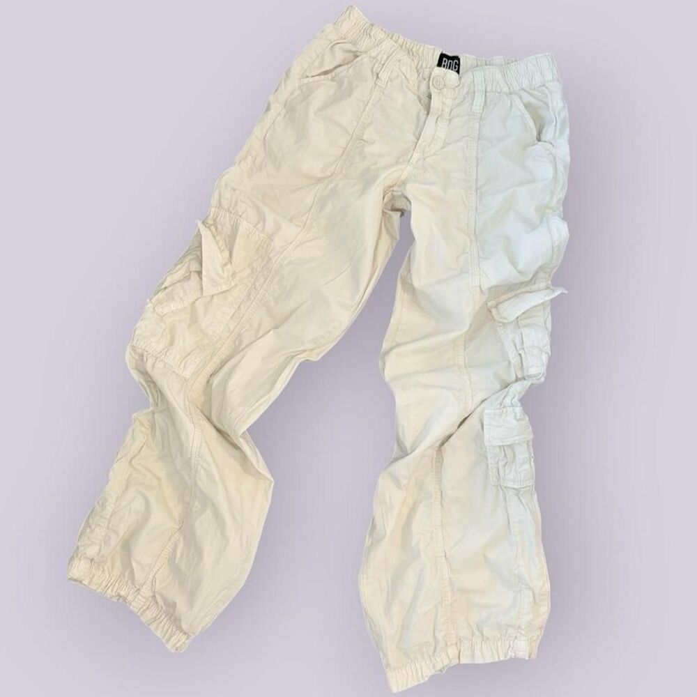 Bdg Women's Cream and White Trousers